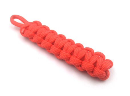 1m Paracord Lanyard Neon Orange